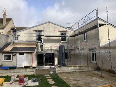 Isolation extérieure PSE avant